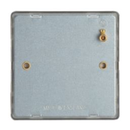 Contactum Lyric 1-Gang Blanking Plate Brushed Brass