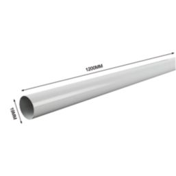 Essentials Tubes White 1220mm x 19mm 10 Pack