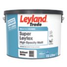 Leyland Trade Super Leytex 15Ltr Brilliant White Matt Emulsion  Paint