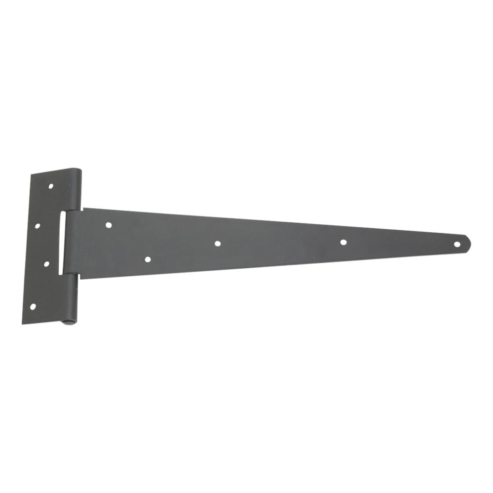 Smith & Locke Black PowderCoated Straight Strong Tee Hinges 179mm x