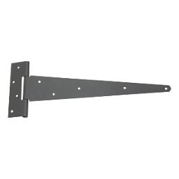 Smith & Locke Black Powder-Coated Straight Strong Tee Hinges 179mm x 430mm x 70mm 2 Pack