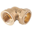 Midbrass  Brass Compression Adapting 90° Female Iron Elbow 1/2" x 1/2"