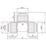 Flomasta  Plastic Push-Fit Equal Tee 15mm