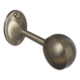 Rothley End Bracket Antique Brass 25mm