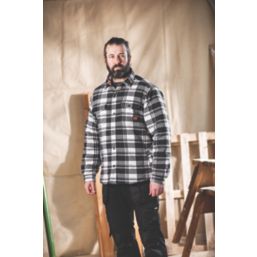 Scruffs  Padded Checked Shirt Black/White/Grey Large 44" Chest