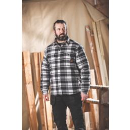 Scruffs  Padded Checked Shirt Black/White/Grey Large 44" Chest