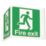 Essentials Fire Exit Projecting Sign (3D) 200mm x 400mm