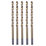 Erbauer  Straight Shank Metal Drill Bits 3mm x 100mm 5 Pack