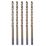 Erbauer  Straight Shank Metal Drill Bits 3mm x 100mm 5 Pack