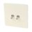 Varilight  10AX 2-Gang 2-Way Toggle Switch  White Chocolate