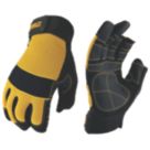 DEWALT Performance 3-Finger Framer Gloves Black / Yellow Medium