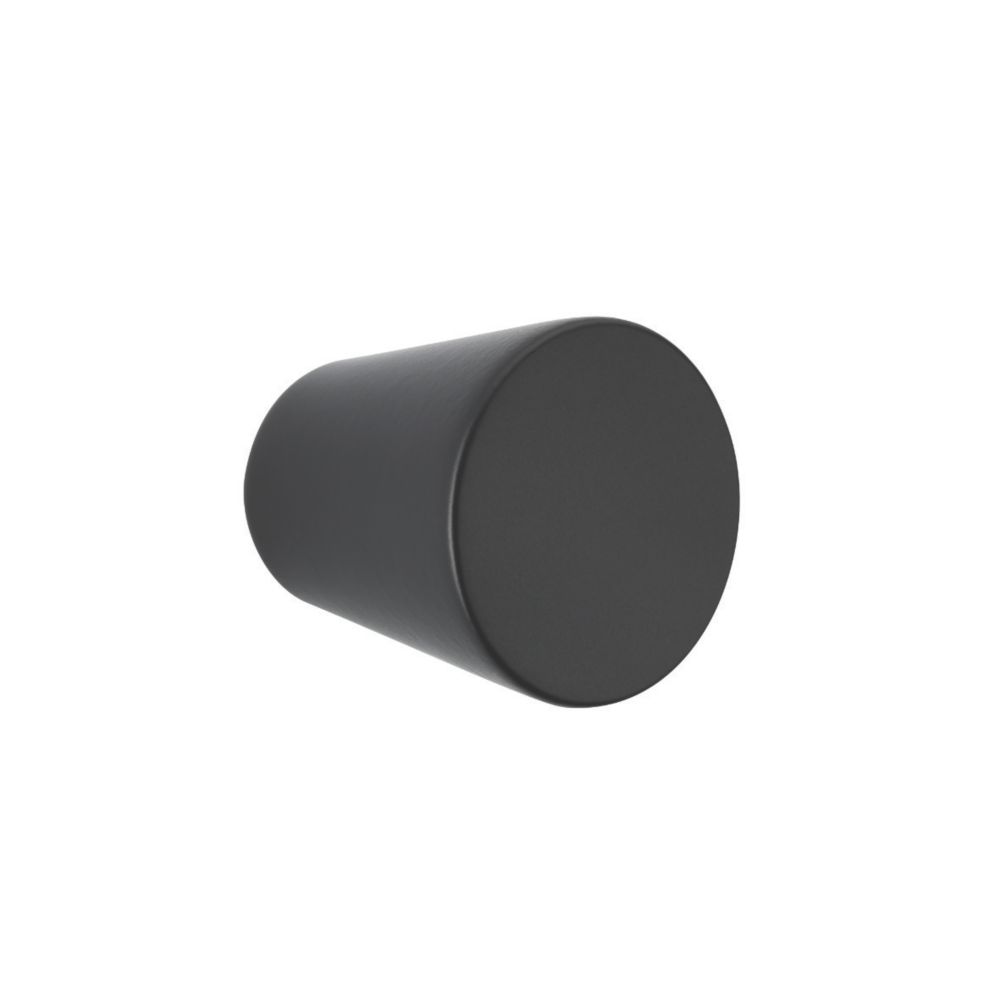 Urfic Conical Bevelled Knob Black 26mm Screwfix