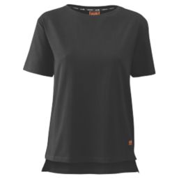 Scruffs Trade Short Sleeve Womens Work T-Shirt Black Size 12