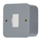 Contactum  13A Unswitched Metal Clad Fused Spur   with White Inserts
