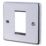 LAP  1-Module Modular Faceplate Polished Chrome