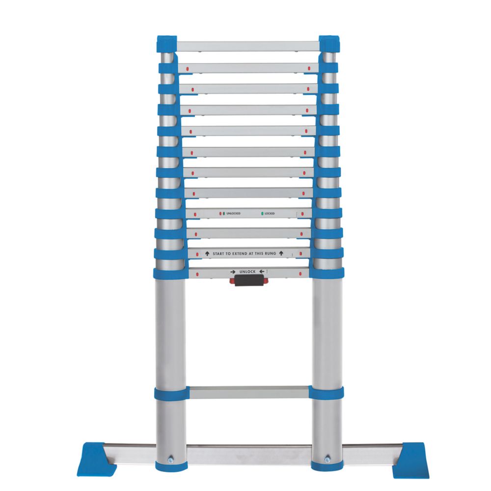 Mac Allister 3.8m Telescopic Ladder Screwfix