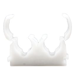 Talon  22mm Double Hinged Clips White 50 Pack