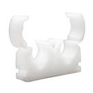 Talon  22mm Double Hinged Clip White 50 Pack
