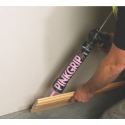 Everbuild  Solvented Grab Adhesive Pink 350ml