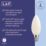 LAP  E14 Candle LED Light Bulb Milky 470lm 2.9W 4 Pack
