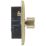 British General Nexus Metal 2-Gang 2-Way LED Dimmer Switch  Antique Brass