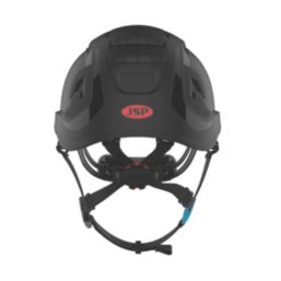 JSP EVO ALTA Skyworker Safety Helmet with Height Safety Chinstrap Black