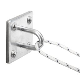 Essentials Steel Staple on Plates 50mm x 50mm 2 Pack