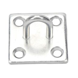 Essentials Steel Staple on Plates 50mm x 50mm 2 Pack