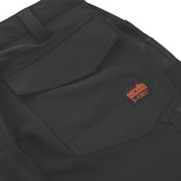 Scruffs Pro Flex Plus Holster Work Trousers Black 32" W 32" L