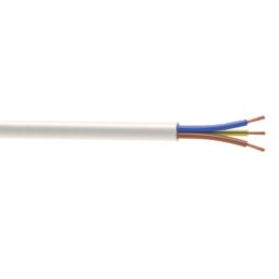 Time 3093Y White 3-Core 2.5mm² Flexible Cable 50m Drum
