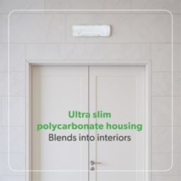 4lite  Indoor & Outdoor Maintained or Non-Maintained Emergency Rectangular LED Bulkhead White 2.5W 199lm