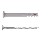 Easyfix  Nylon & Steel Mushroom Head Hammer Fixings 8mm x 60mm 50 Pack