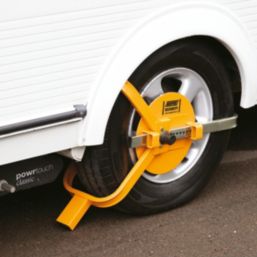 Maypole  Universal Trailer Wheel Clamp 13-17" Yellow