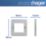 Hager Sollysta WRP2EUBSW 2-Module Modular Faceplate Brushed Steel