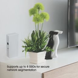 Labgear In-Wall WiFi 6 Access Point AX3000 Dual-Band Surface Mount PoE Pass-Thru 5-Port