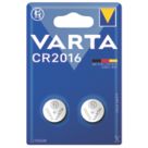 Varta CR2016 3V Coin Cell Lithium Battery 2 Pack