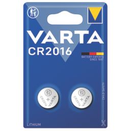 Varta CR2016 3V Coin Cell Lithium Battery 2 Pack