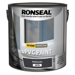 Ronseal  2.5Ltr Anthracite Satin Self Priming uPVC Paint