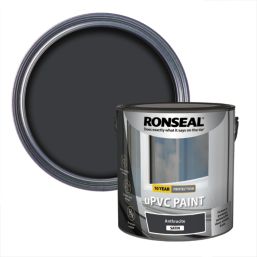 Ronseal  2.5Ltr Anthracite Satin Self Priming uPVC Paint