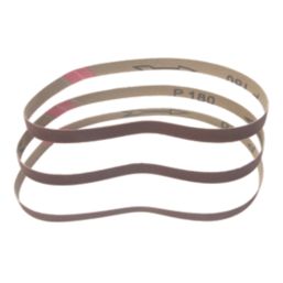 Titan  180 Grit Multi-Material Sanding Belts 457mm x 13mm 3 Pack