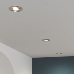 LAP Chaac Fixed  Fire Rated LED Downlight Brushed Nickel 5.5W 600lm