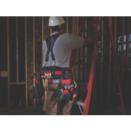 Milwaukee Contractor Rig Work Belt 30-53" Black/Red