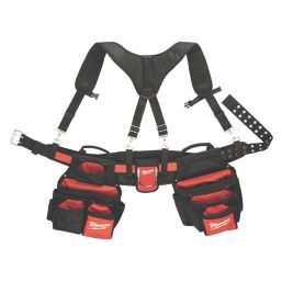 Milwaukee Contractor Rig Work Belt 30-53" Black/Red