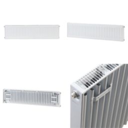Flomasta 300mm x 1200mm 2130BTU White Type 11 Convector Radiator
