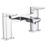 Aqualisa Downtown Chrome 121mm Deck Mounted Lever 2 Tap Holes Bath Pillar Tap