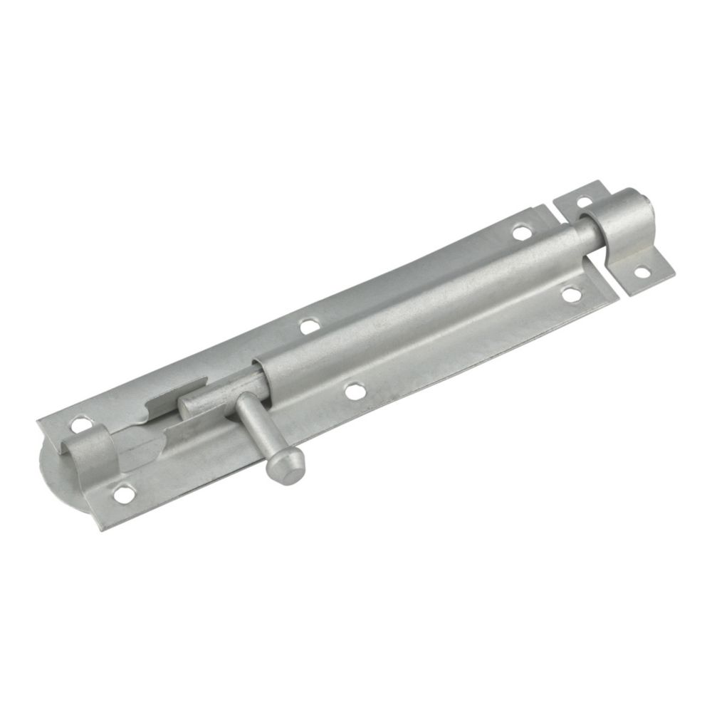 Smith & Locke Gate Bolt Silver 250mm - Screwfix