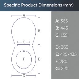 Armitage Shanks S21  Toilet Seat & Cover Duraplast White