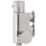 Highlife Bathrooms ASP Exposed Single Outlet Thermostatic Chrome Compact Vertical Bar Shower Valve
