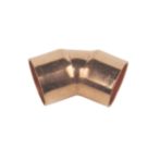 Flomasta  Copper End Feed Equal 135° Elbows 22mm 10 Pack