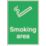 "Smoking Area" Sign 300mm x 500mm